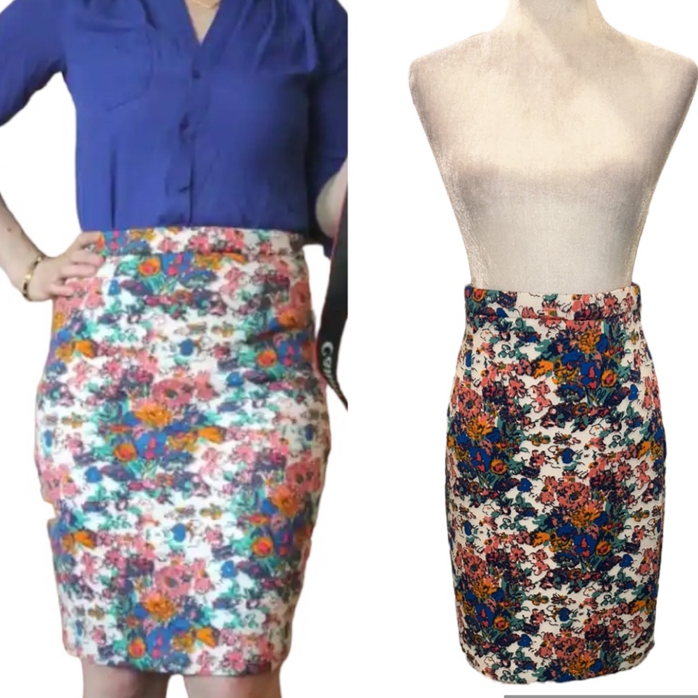 Anthro Plenty Tracy Reese Bridgette Neoprene Scuba Slip Pencil Skirt - 6